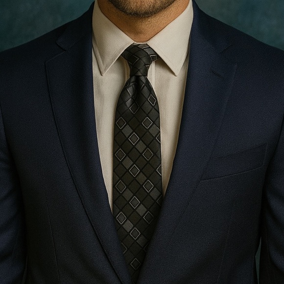 Men’s Joe Joseph Abboud Silk Neck Tie - Picture 6 of 6